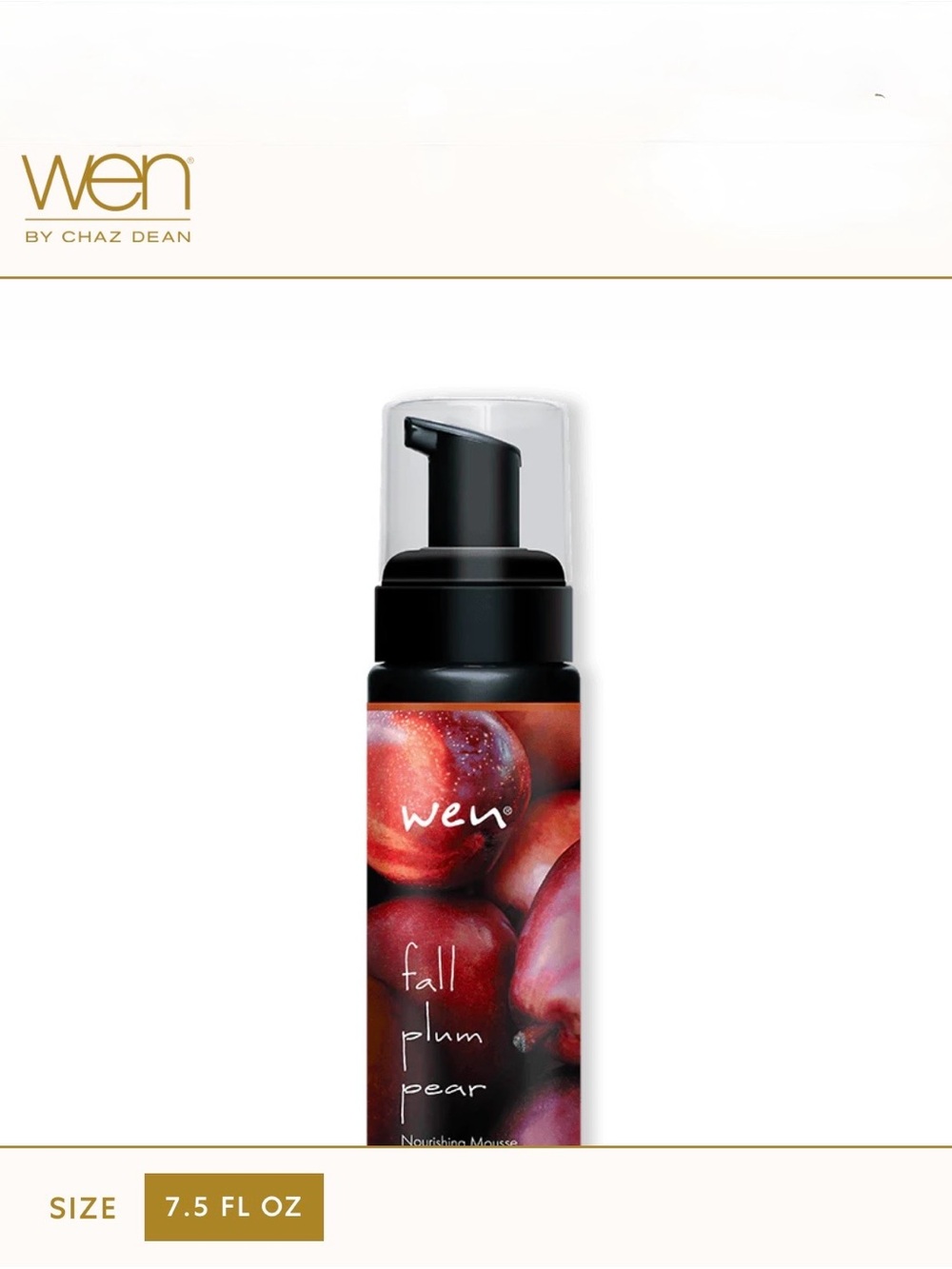 WEN Fall Plum Pear Nourishing Mousse – Red, Black